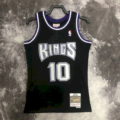 Camisa masculina M&amp;N 2001 Mike Bibby preta retrô