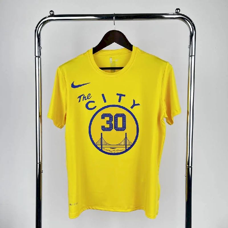 Camiseta amarela masculina Stephen Curry Team
