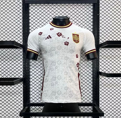 Men's Spain 2024/25 White Jersey Player Version