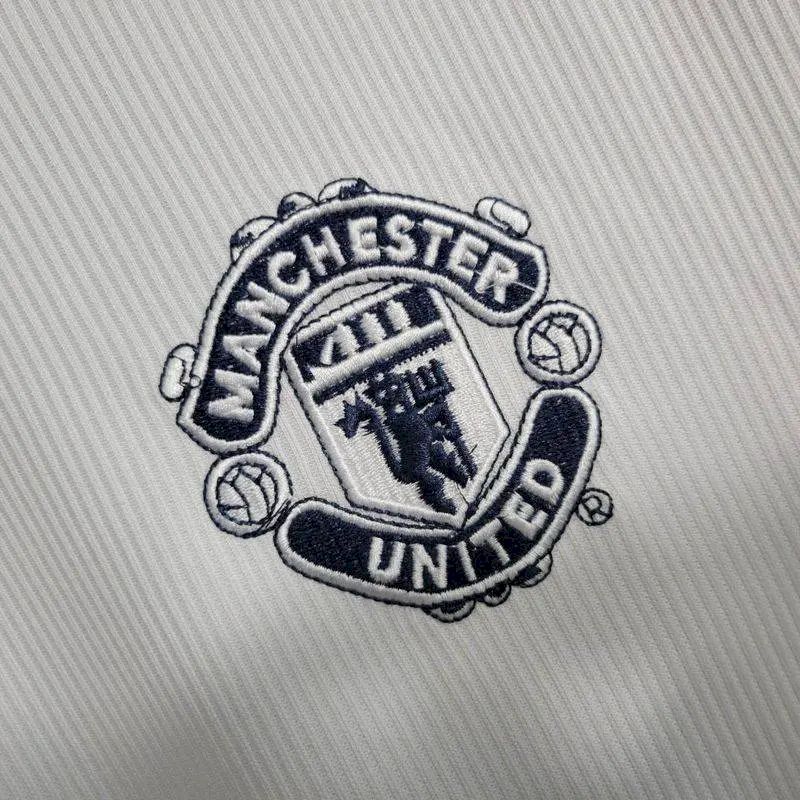 Camisa retrô de mangas compridas reserva do Manchester United 2000/01