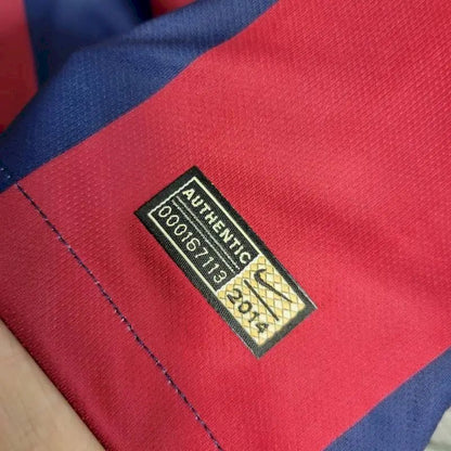 Camisa retrô de mangas compridas do Barcelona 2014/15 Home