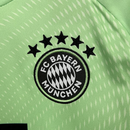 Bayern Munich 2025/26 Green Goalkeeper Kids Kit