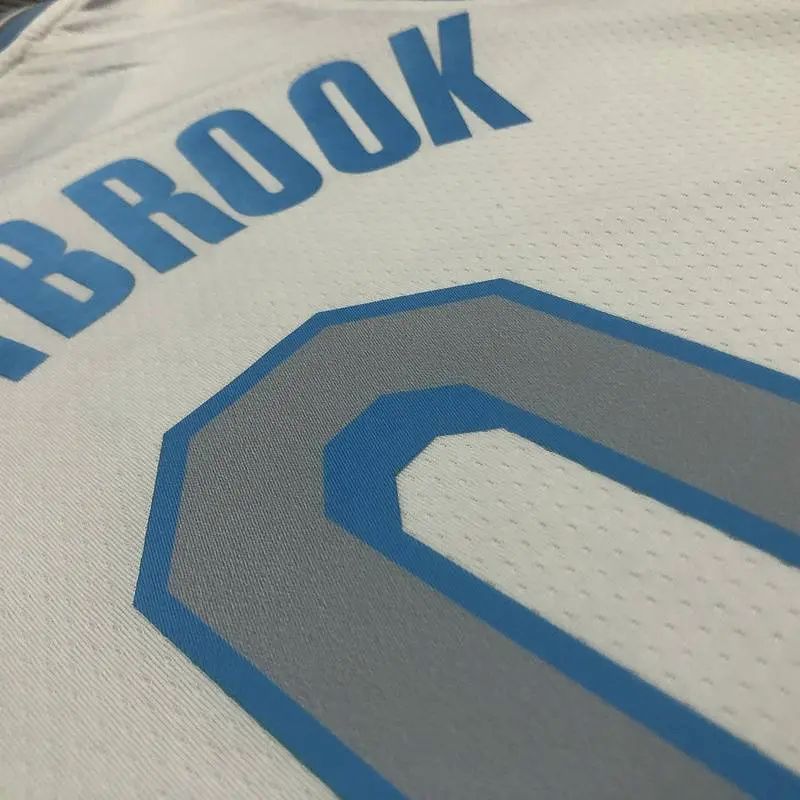 Camisa Russell Westbrook Branca Versão Jogador Masculina – Edição City