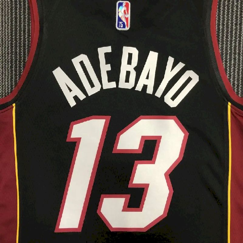 Camisa Masculina Bam Adebayo Preta – Edição de 75º Aniversário