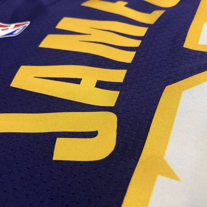 Camisa LeBron James Masculina Roxa Versão Jogador – Edição Clássica Retrô