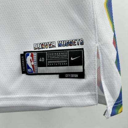 Denver Nuggets 2024/25 City Edition Cor Branca WESTBROOK#4