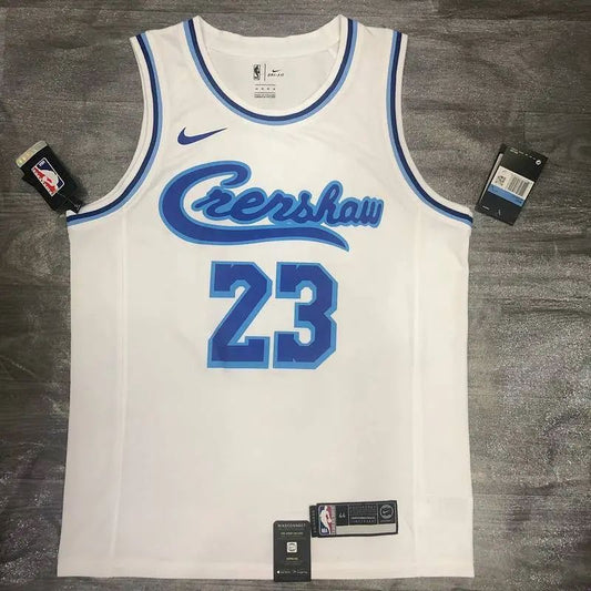 Camisa LeBron James Masculina Branca Versão Jogador – Edição Clássica Retro Conjunta