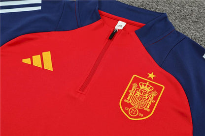 Suéter adulto com zíper e calça Espanha 2024/25 14001