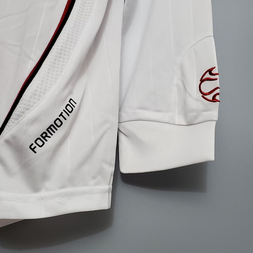 Camisa reserva de mangas compridas retrô do AC Milan 2006/07