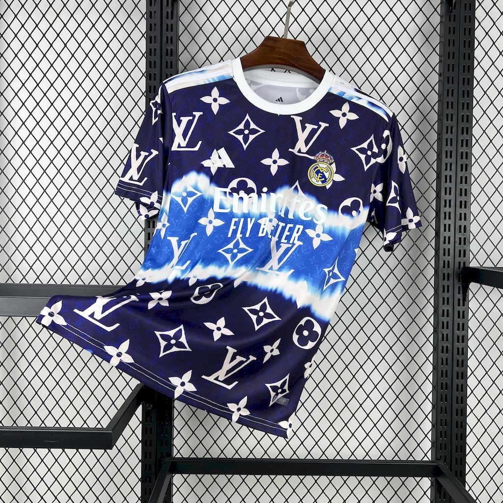 Camisa Louis Vuitton Edição Conjunta do Real Madrid 2025/26