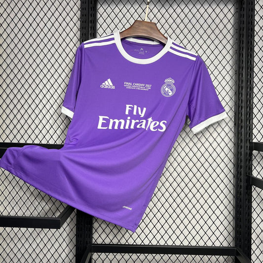Camisa reserva do Real Madrid 2016/17 da UCL retrô
