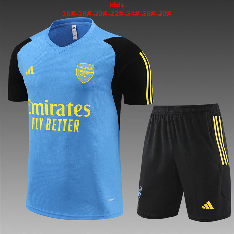 Camisa e short infantil de treino do Arsenal 2023/24 14001