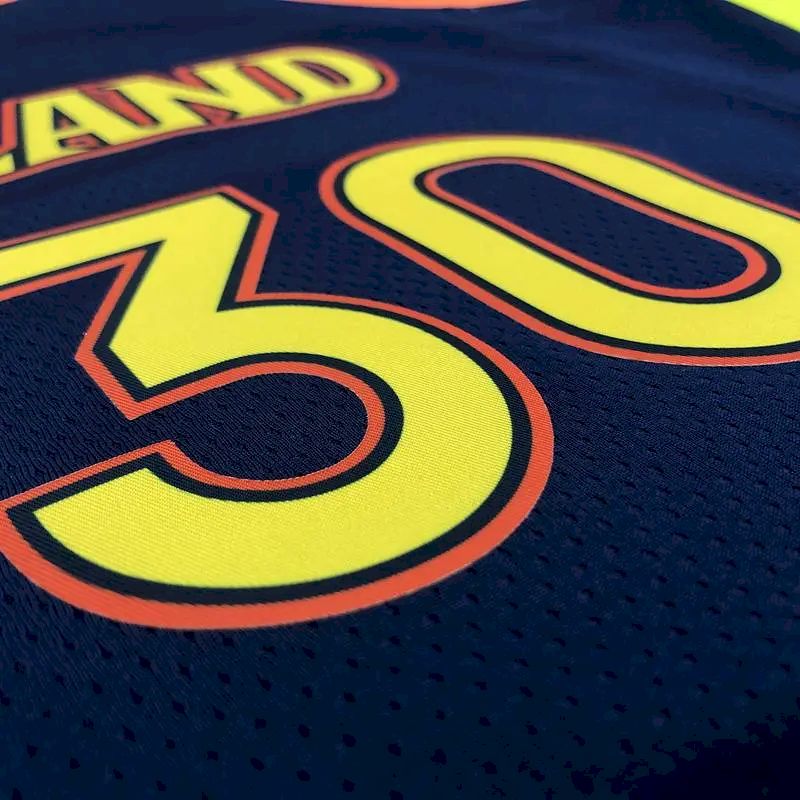Camisa Swingman Stephen Curry 2020-21 Azul Marinho Masculina – Edição Cidade