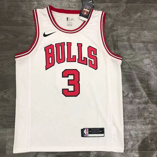 Camisa masculina Dwyane Wade Swingman versão jogador branca – edição Association