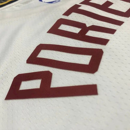 Camisa masculina Michael Porter Jr. Swingman versão jogador branca – edição Association