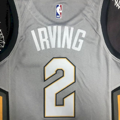 Camisa cinza masculina do time Kyrie Irving