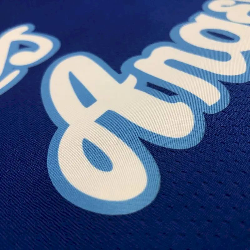 Camisa azul masculina Kobe Bryant versão jogador – Edição clássica retrô