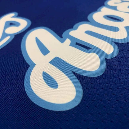 Camisa azul masculina Kobe Bryant versão jogador – Edição clássica retrô