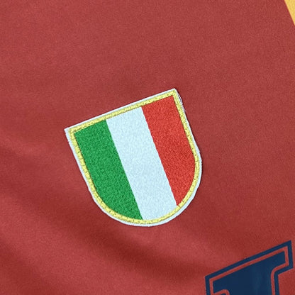 Camisa retrô de manga comprida AS Roma 2001/02 Home