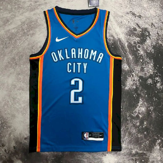 Camisa azul masculina do time Shai Gilgeous-Alexander
