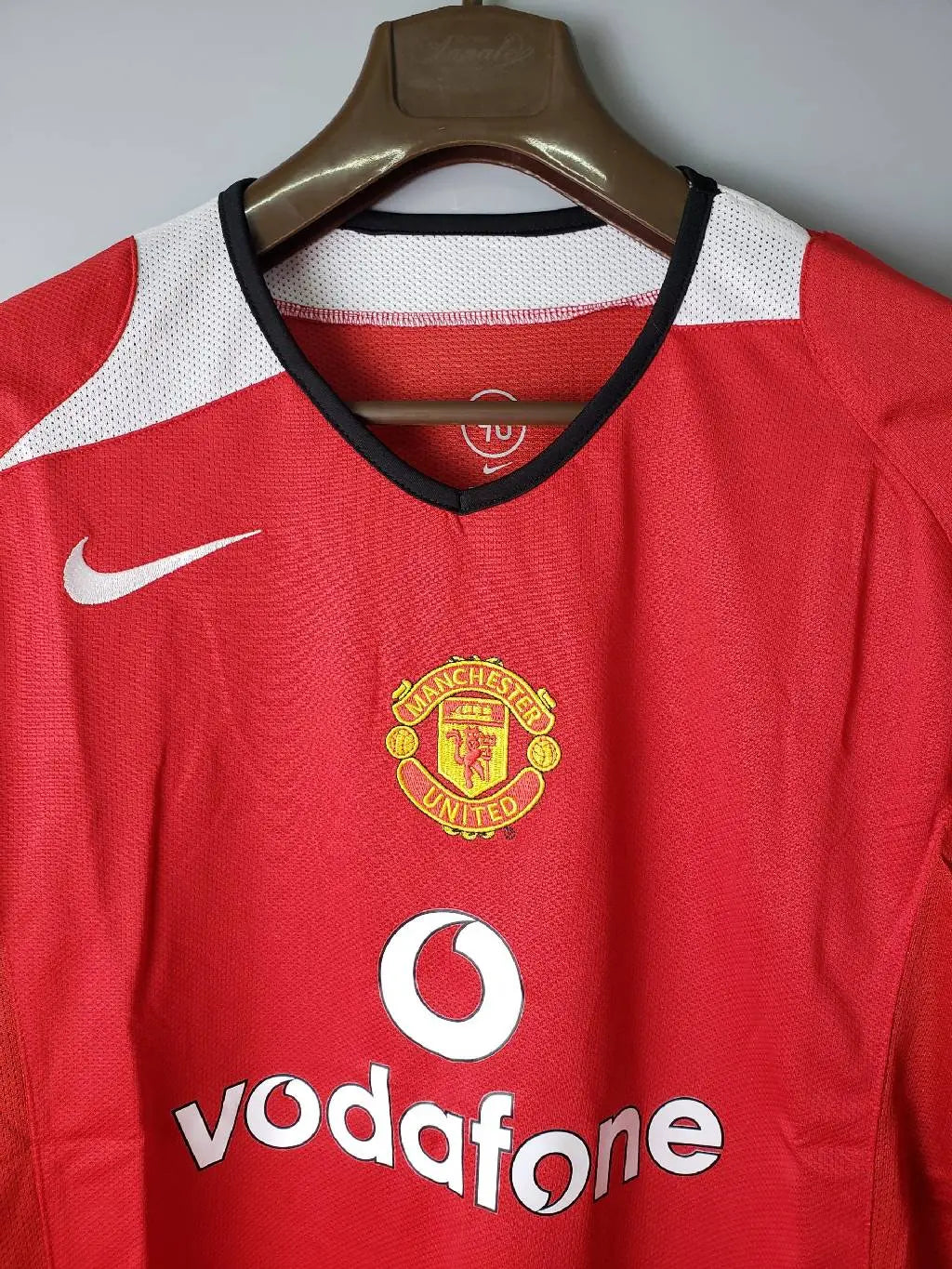 Camisa retrô de mangas compridas do Manchester United 2004/06 Home