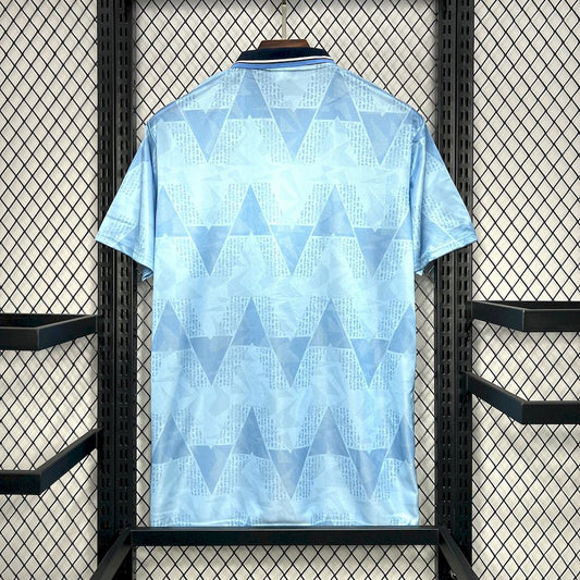 Camisa retrô titular do Manchester City 1989/91