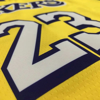 Camisa LeBron James Masculina Amarela Versão Jogador – Edição Clássica Retrô