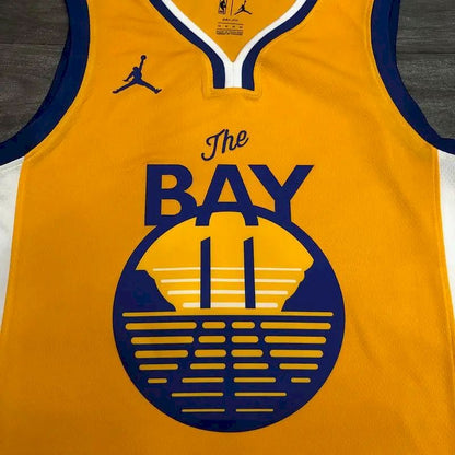 Camisa amarela masculina Klay Thompson versão jogador – Edição Statement