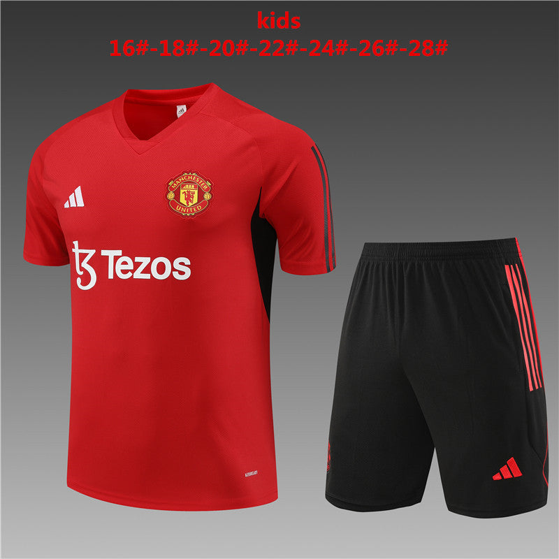 Camisa e short infantil Manchester United 2023/24 14001