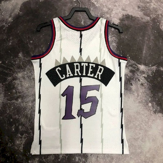 Men’s M&N 1999 Vince Carter White Retro Jersey