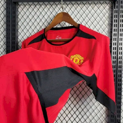 Camisa retrô do Manchester United 2002/04