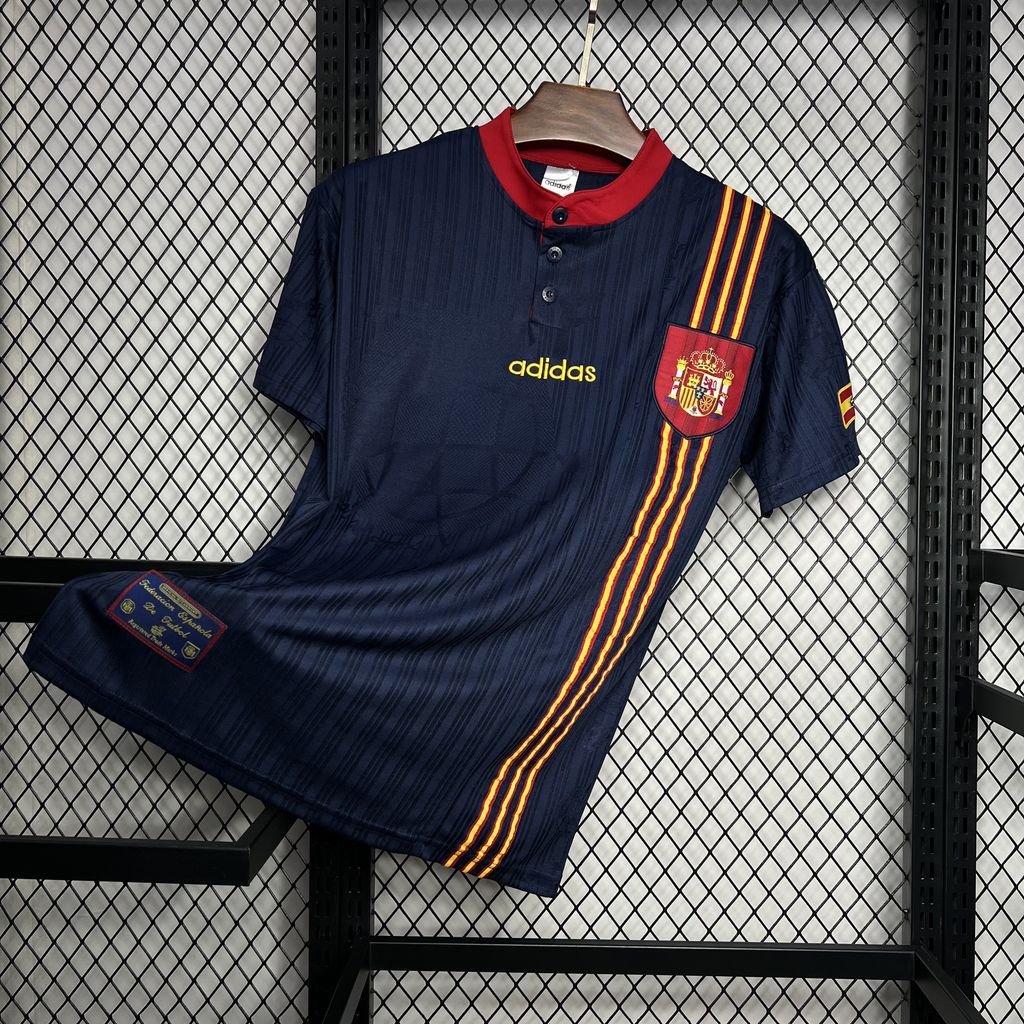 Camisa reserva retrô da Espanha de 1996