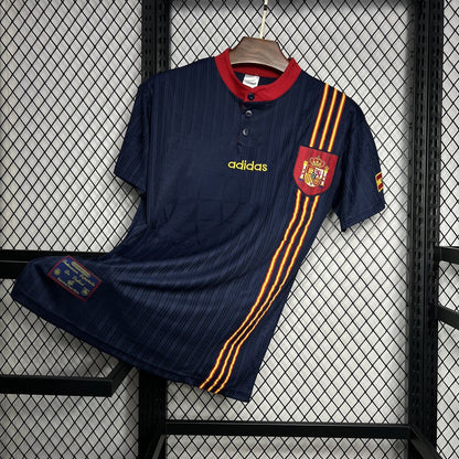 Camisa reserva retrô da Espanha de 1996