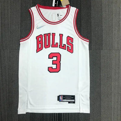 Camisa masculina Dwyane Wade branca da equipe – Edição de 75º aniversário