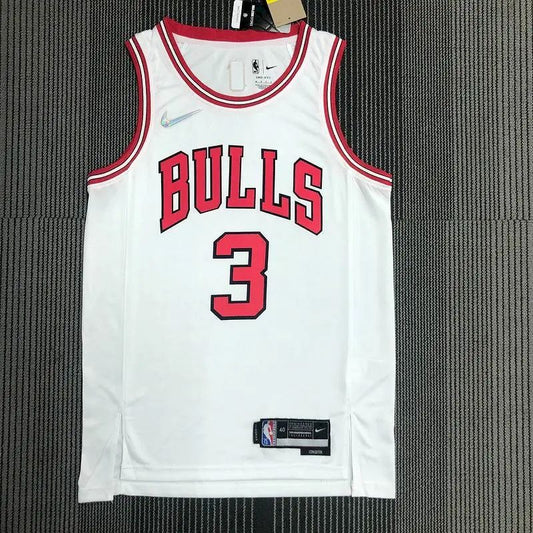 Camisa masculina Dwyane Wade branca da equipe – Edição de 75º aniversário