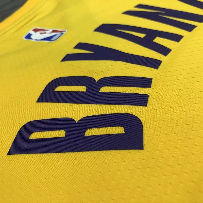 Camisa Kobe Bryant 8 Yellow City Edition Masculina Versão Jogador
