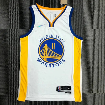 Camisa masculina Klay Thompson branca da equipe – Edição de 75º aniversário