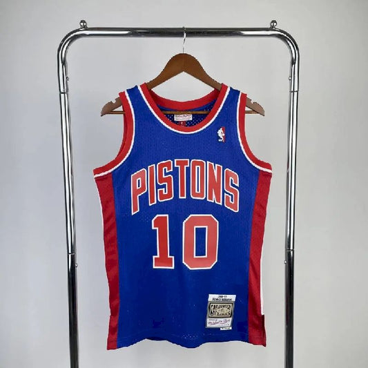 Men’s M&N 1988/89 Dennis Keith Rodman Blue Retro Jersey