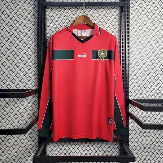 Camisa retrô de manga comprida Marrocos 1998 Third