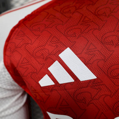Men's Arsenal 2025/26 Home Long Sleeves Jersey Player Version