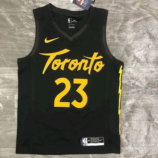 Men’s Fred VanVleet Black Swingman Player Version Jersey – City Edition