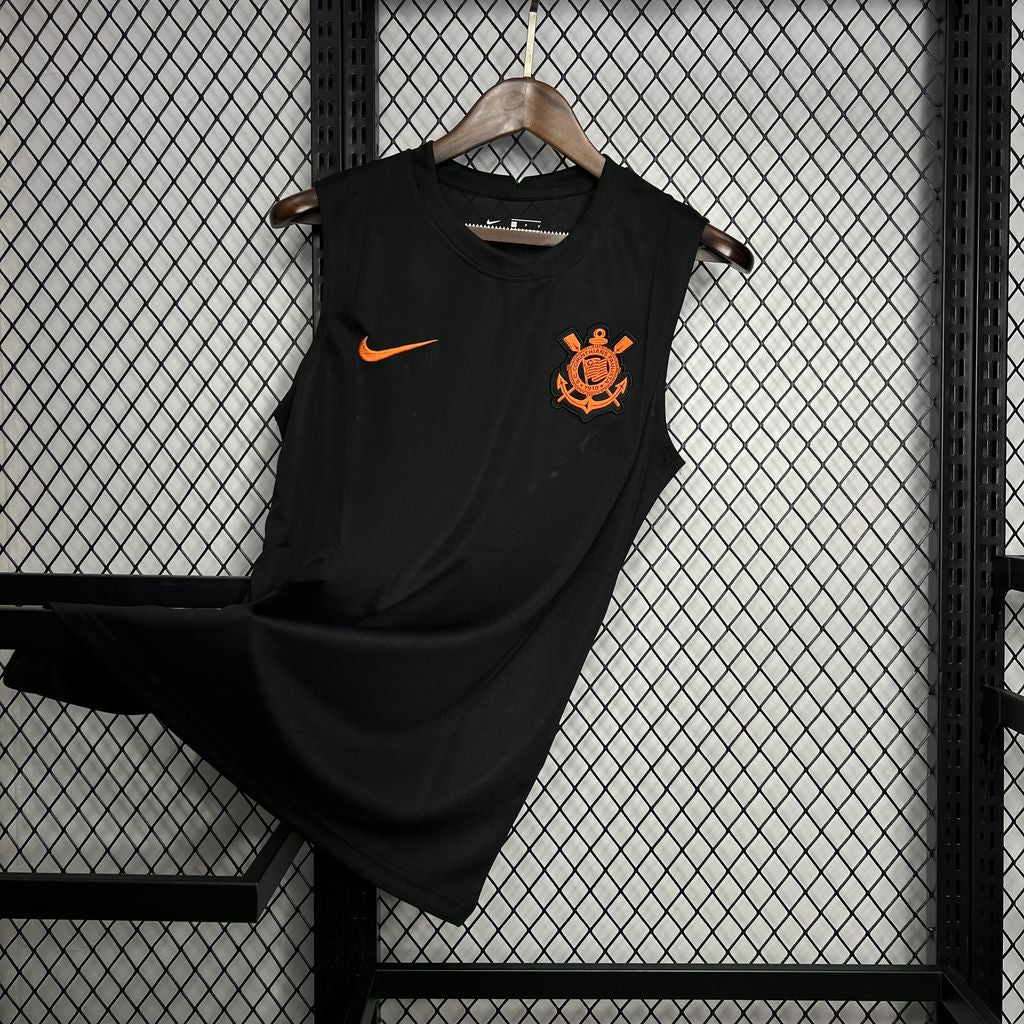 Camisa de treino do Corinthians 2022 Regata – Preta