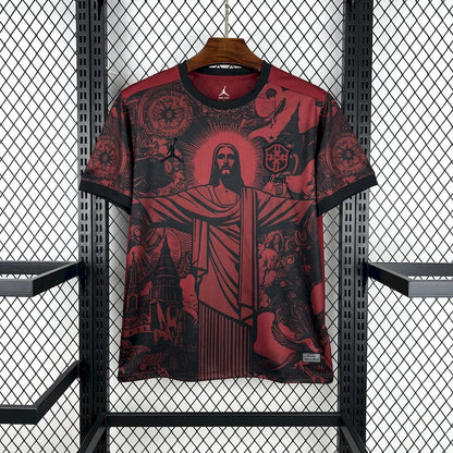 Brazil 2025/26 Jordan Black And Red Special Edition Jersey