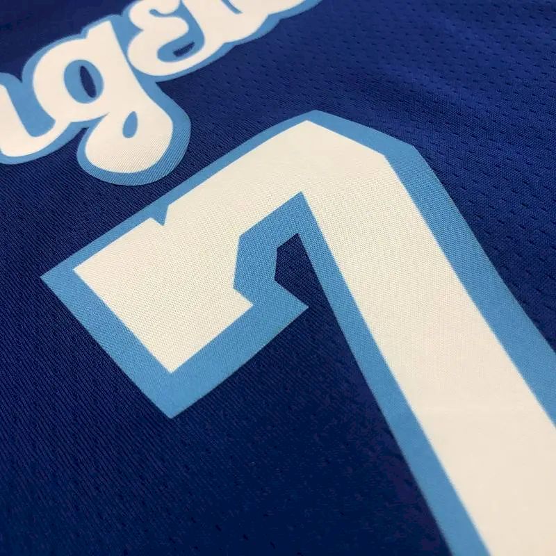 Camisa Carmelo Anthony 2021 Azul Masculina Versão Jogador – Edição Clássica