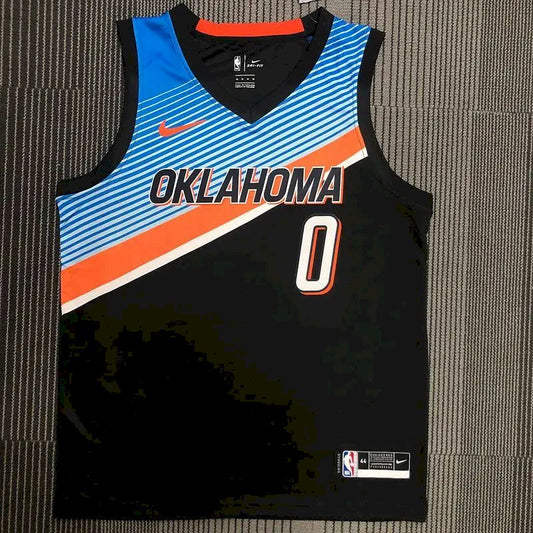 Camisa preta masculina Russell Westbrook Team – Edição City