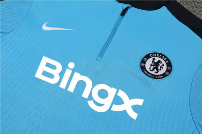 Suéter e calça Chelsea 2024/25 com zíper e meio zíper 14001