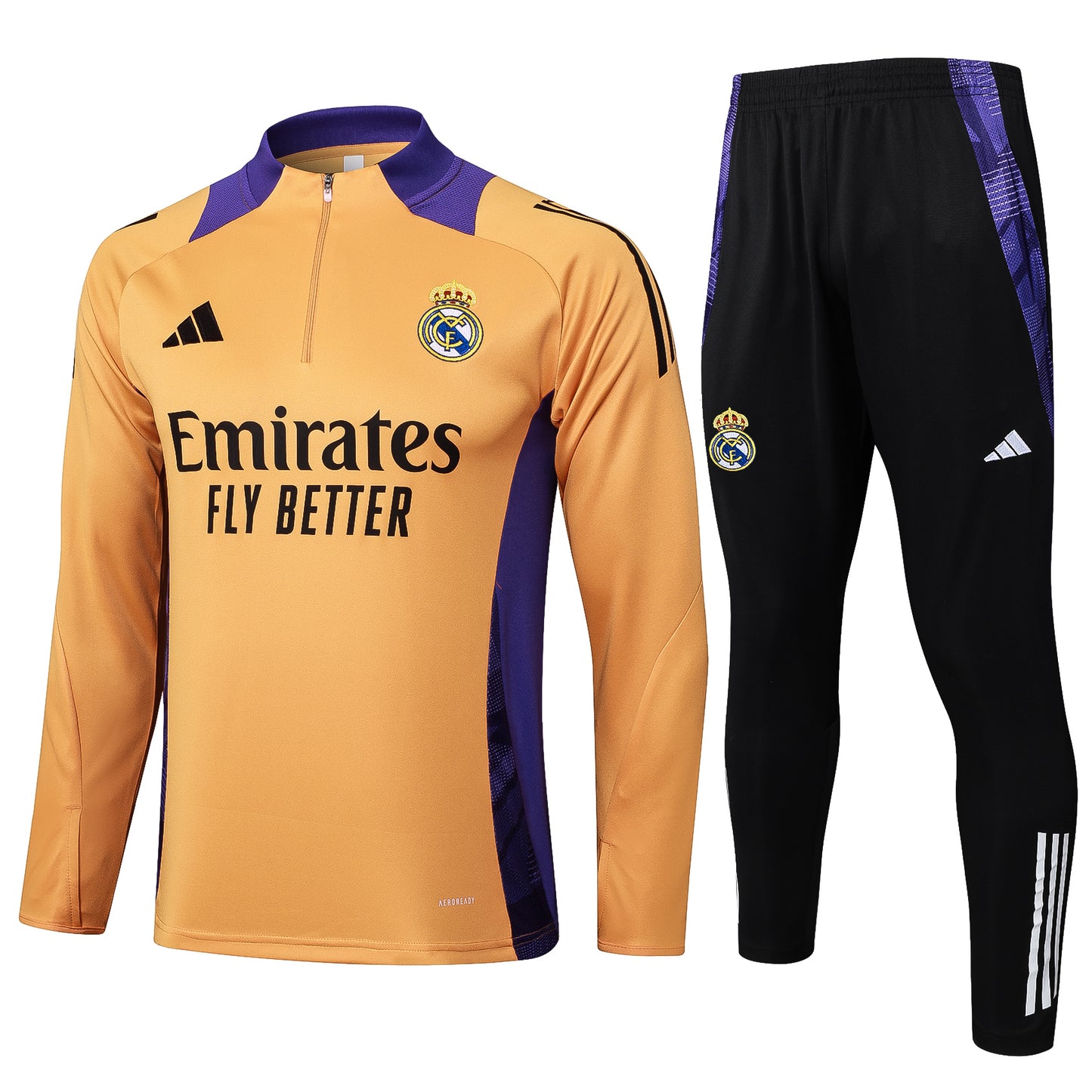 Suéter e calça adulto com zíper médio Real Madrid 2024/25 815