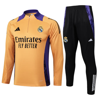 Suéter e calça adulto com zíper médio Real Madrid 2024/25 815