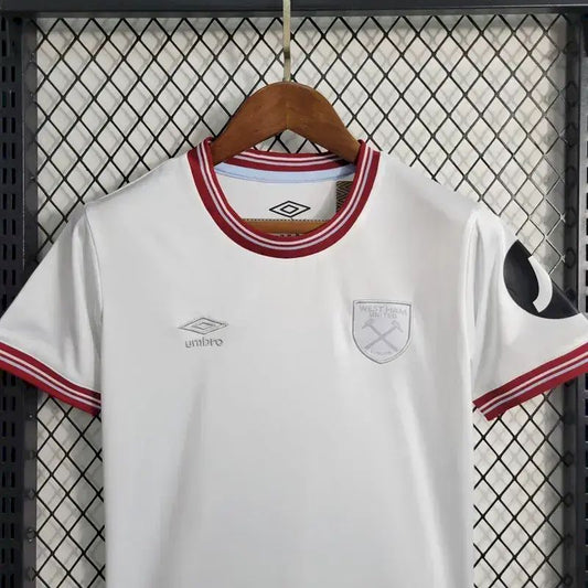 Kit reserva infantil do West Ham United 2023/24
