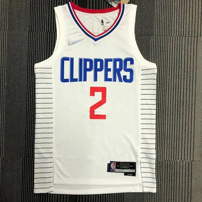 Camisa Kawhi Leonard Branca Masculina – Edição de 75º Aniversário